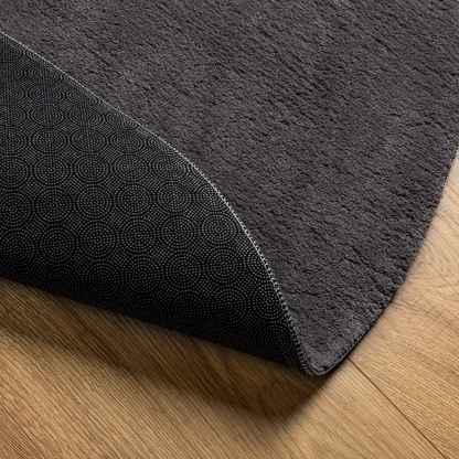 Områdetæppe Antracit 100X200 Cm Polyester Skridsikker