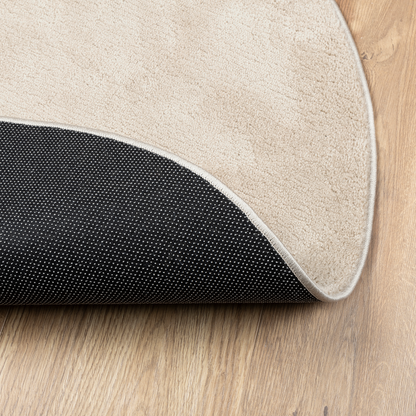 Områdetæppe Beige 80X150 Cm Polyester Non-Slip