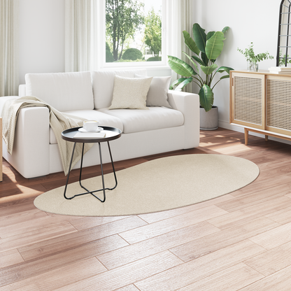 Område Tæppe Beige 100X200 Cm Polyester Antiskrid