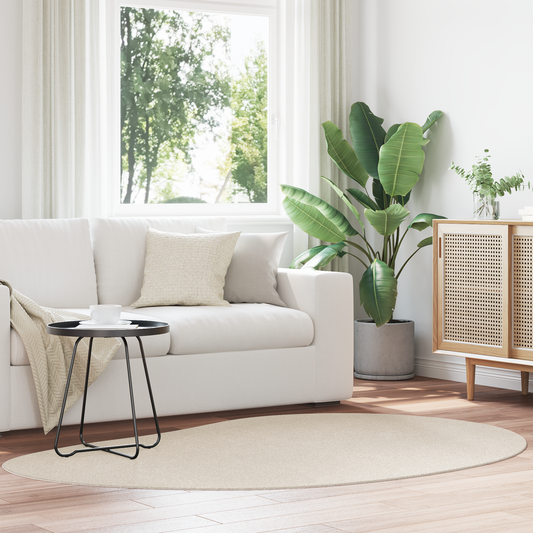 Beige Område 140X200 Cm Polyester Skridsikker