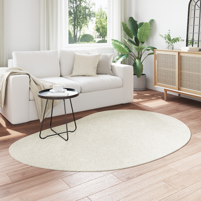 Bord Tæppe Creme 140X200 Cm Polyester Skridsikkert