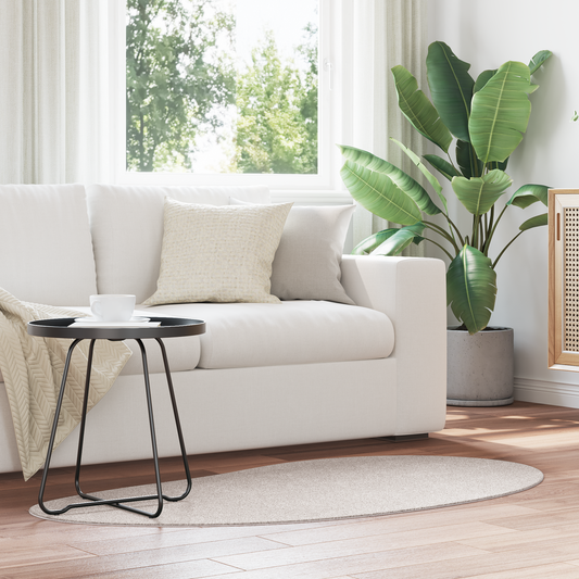Områdetæppe Sand 80X150 Cm Polyester Skridfast