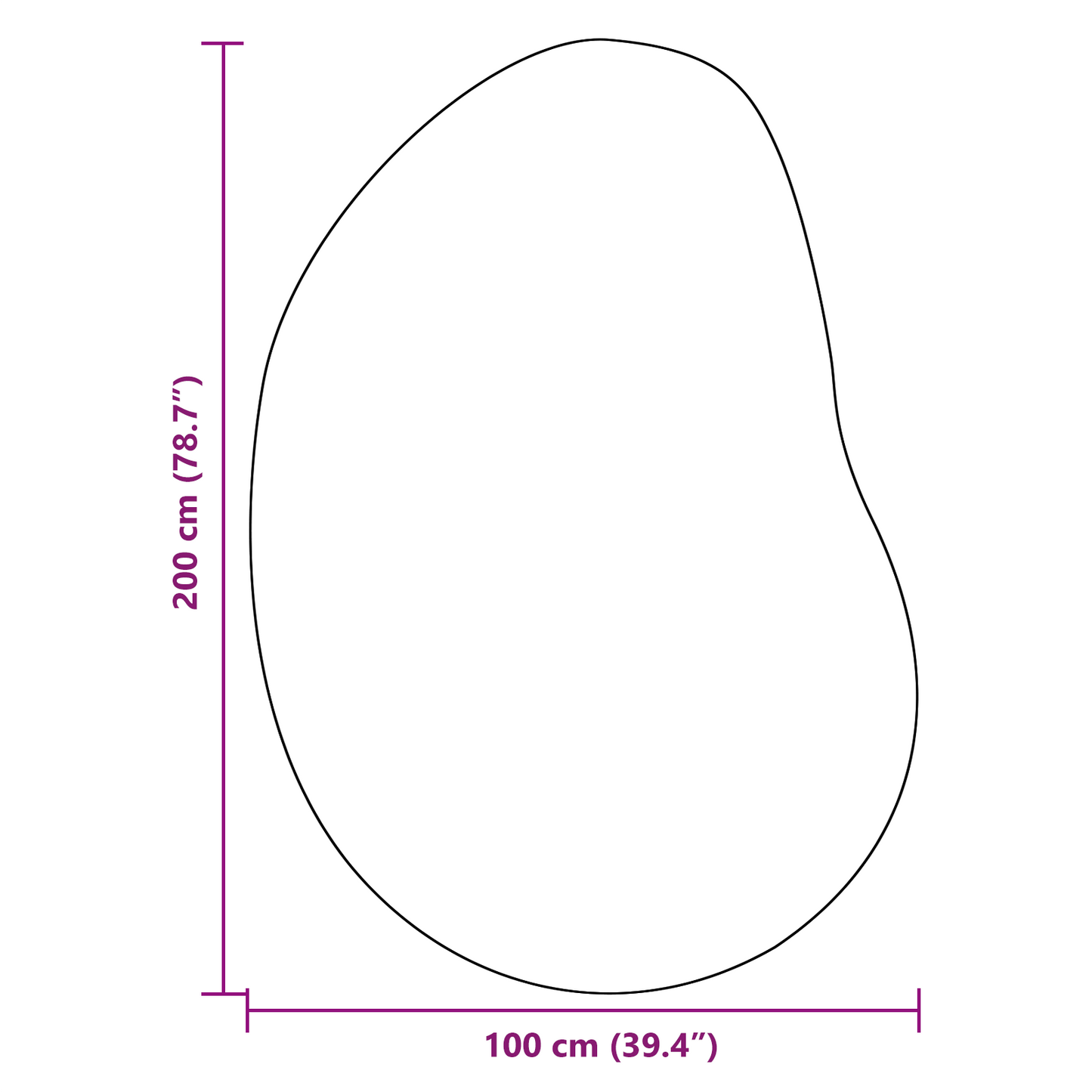 Områdetæppe Sand 100X200 Cm Polyester Ikke-Glidende