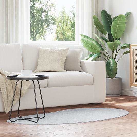 Område Tæppe Grå 80X150 Cm Polyester Skridsikker