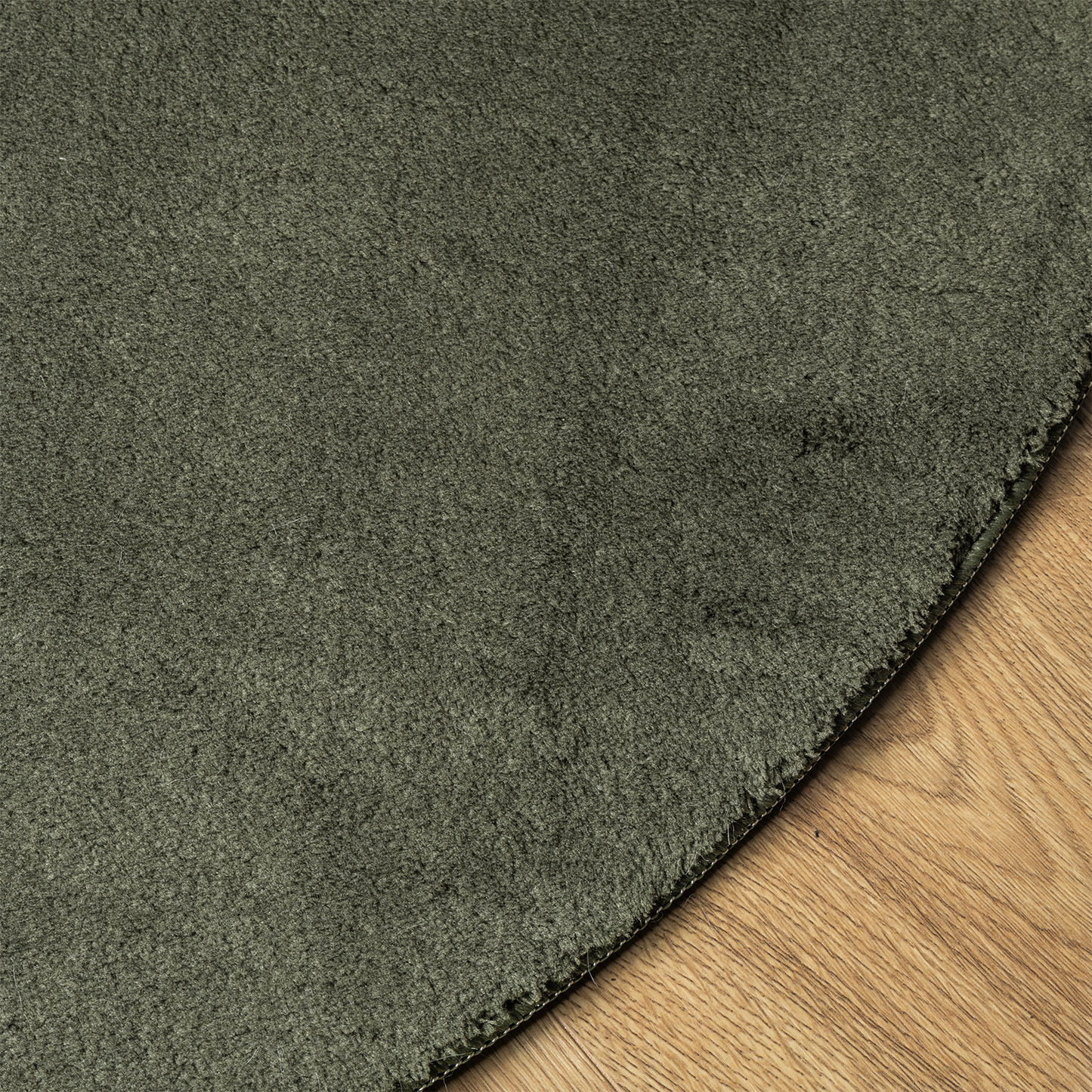 Tæppe Skovgrøn 100X200 Cm Polyester Skridsikker