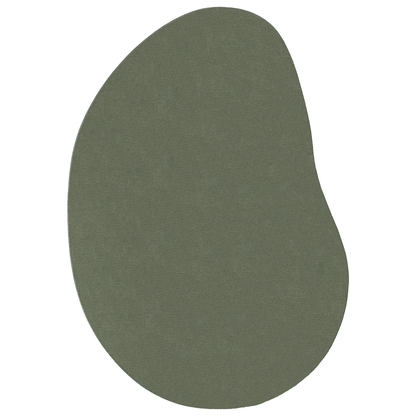 Områdetæppe Skovgrøn 120X170 Cm Polyester Anti-Skrid