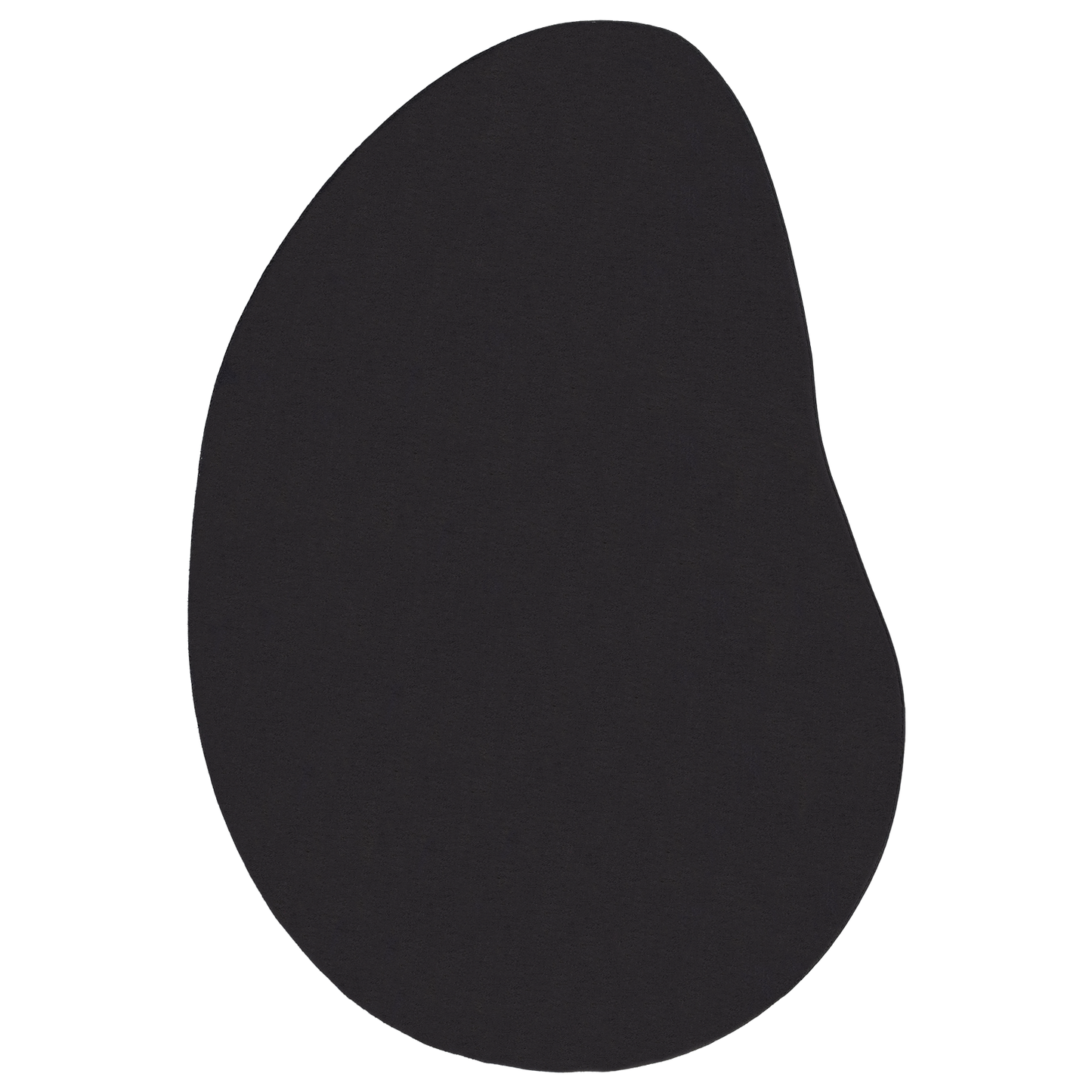 Område Tæppe Sort 140X200 Cm Polyester Ikke-Skrid