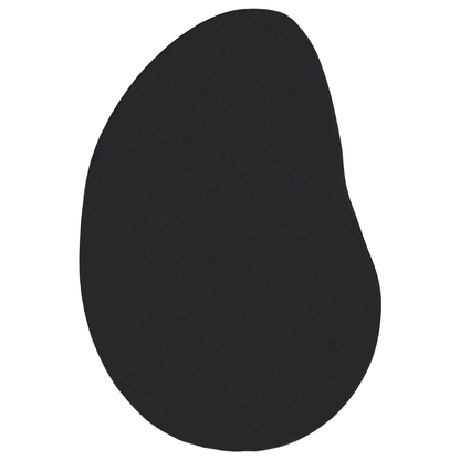 Område Tæppe Sort 140X200 Cm Polyester Ikke-Skrid