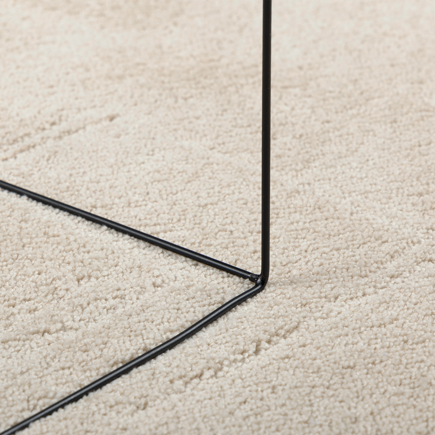 Tæppe &quot;Huarte&quot; Kort Luv Blød Og Vaskbar Beige 100X200 Cm
