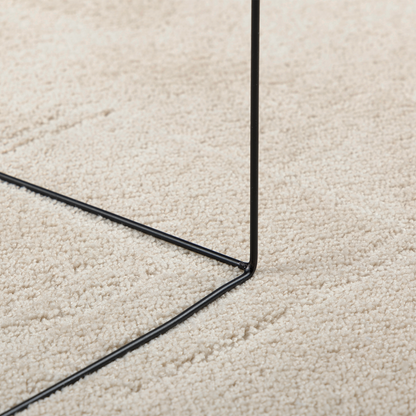 Tæppe &quot;Huarte&quot; Kort Luv Blød Og Vaskbar Beige 100X200 Cm