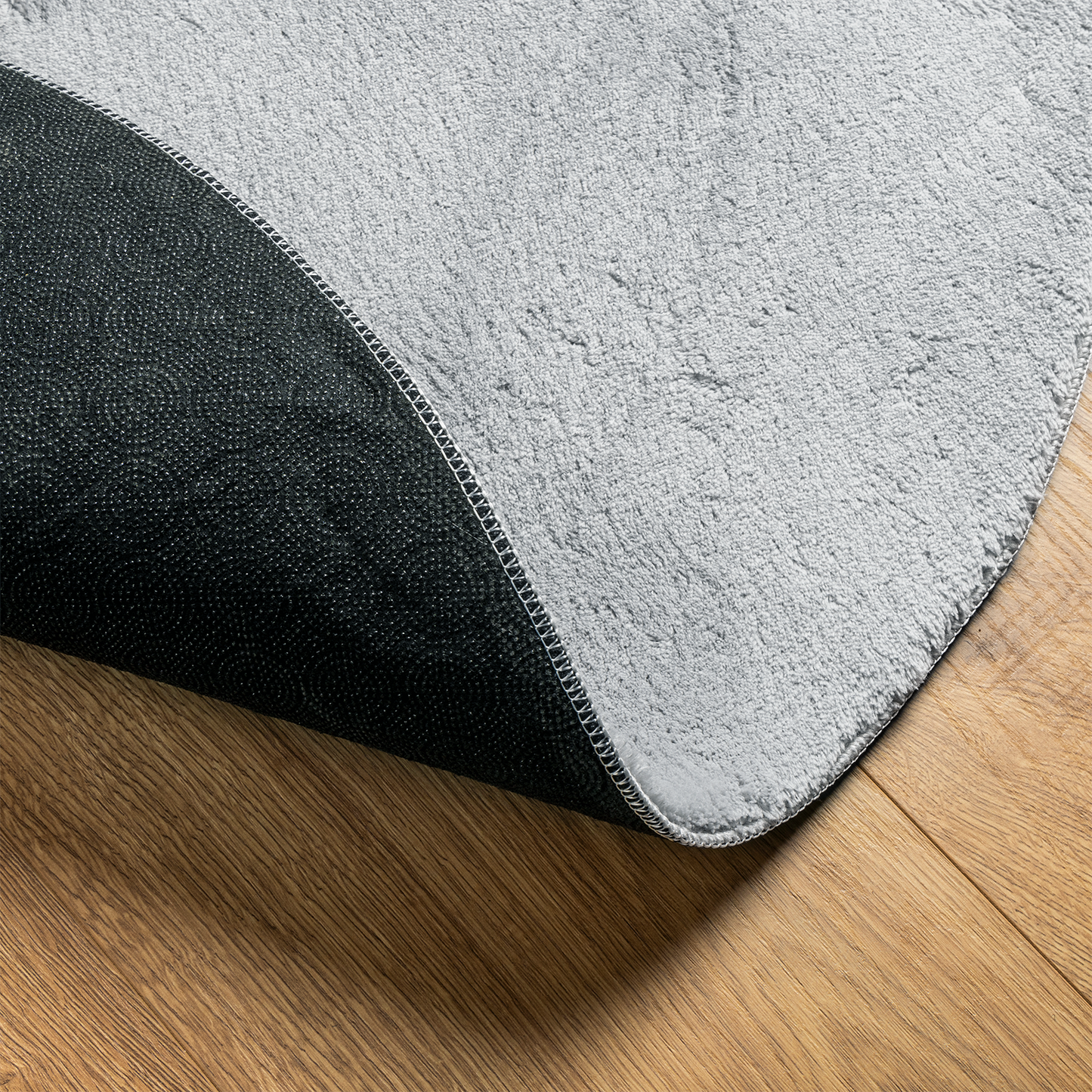 Tæppe 'Huarte'kort Lags Blødt Og Vaskbart Grå 100X200 Cm