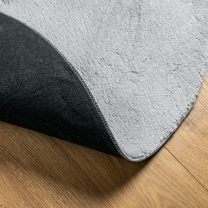 Tæppe 'Huarte'kort Lags Blødt Og Vaskbart Grå 100X200 Cm