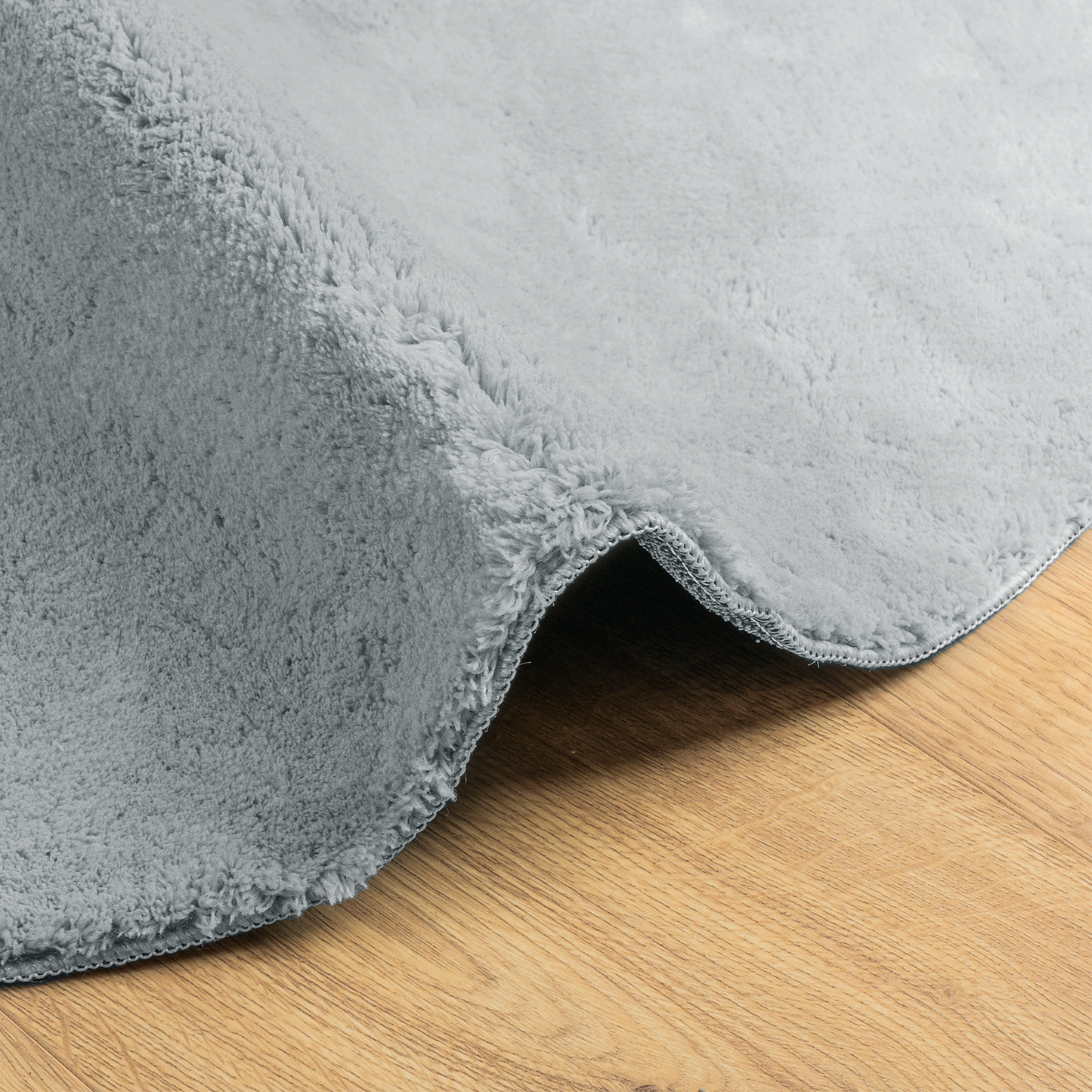 Tæppe 'Huarte'kort Lags Blødt Og Vaskbart Grå 100X200 Cm