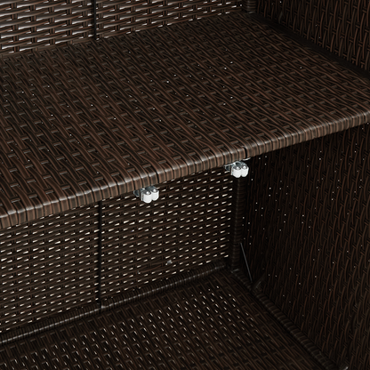 Opbevaringsskab Brun 100X36X102 Cm Rattan