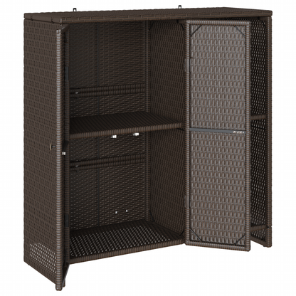 Opbevaringsskab Brun 100X36X102 Cm Rattan
