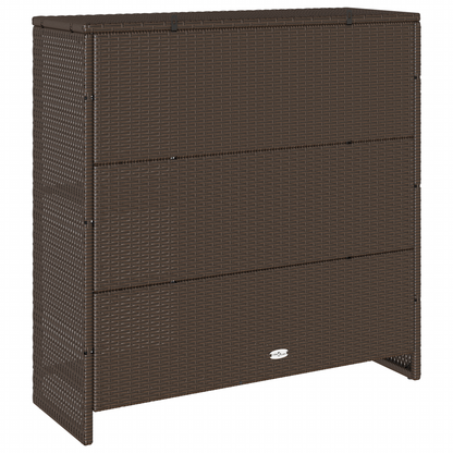 Opbevaringsskab Brun 100X36X102 Cm Rattan