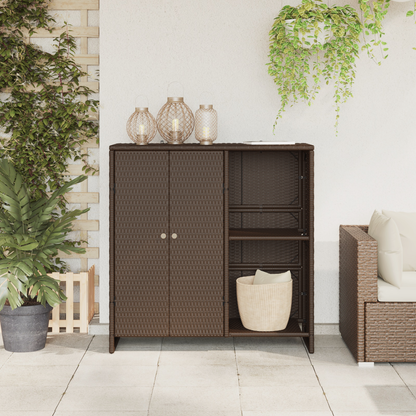 Opbevaringsskab Brun 100X36X102 Cm Rattan