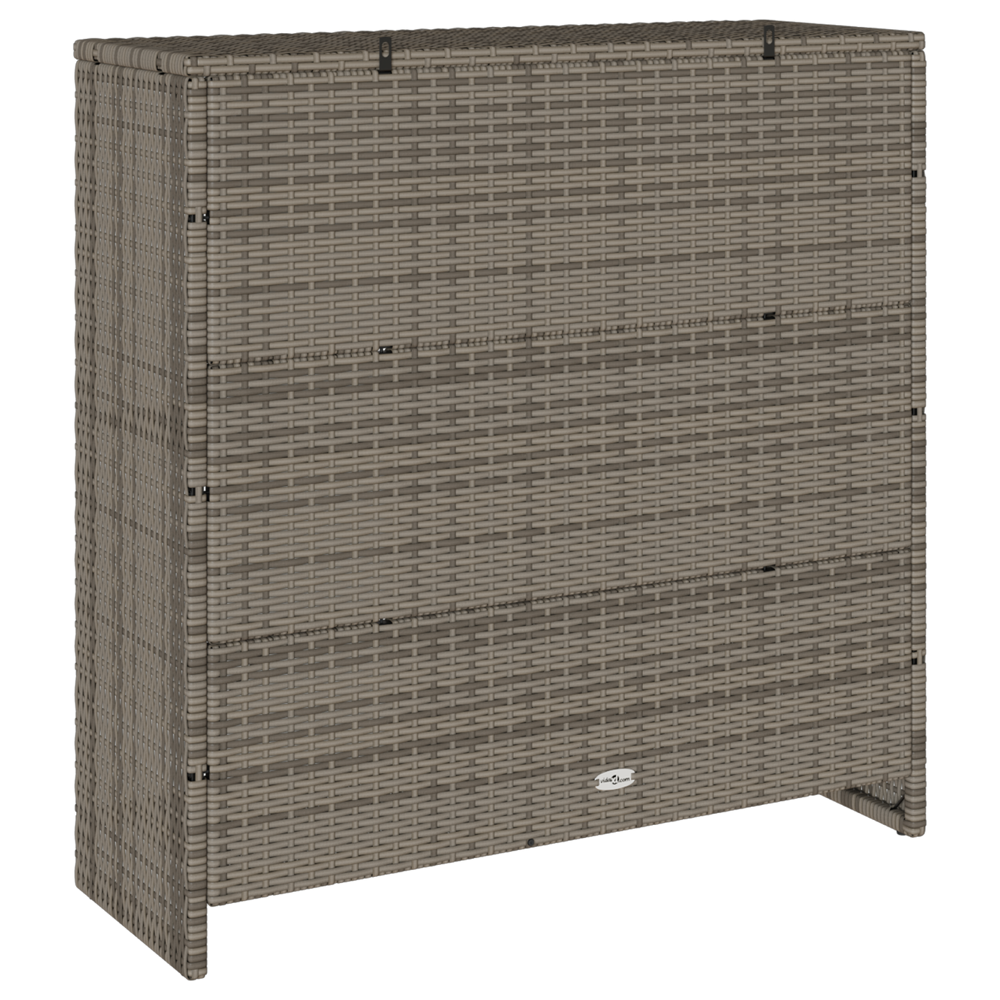 Opbevaringsskab Grå 100X36X102 Cm Rattan