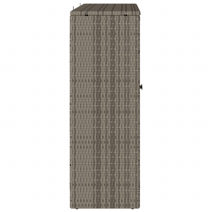 Opbevaringsskab Grå 100X36X102 Cm Rattan