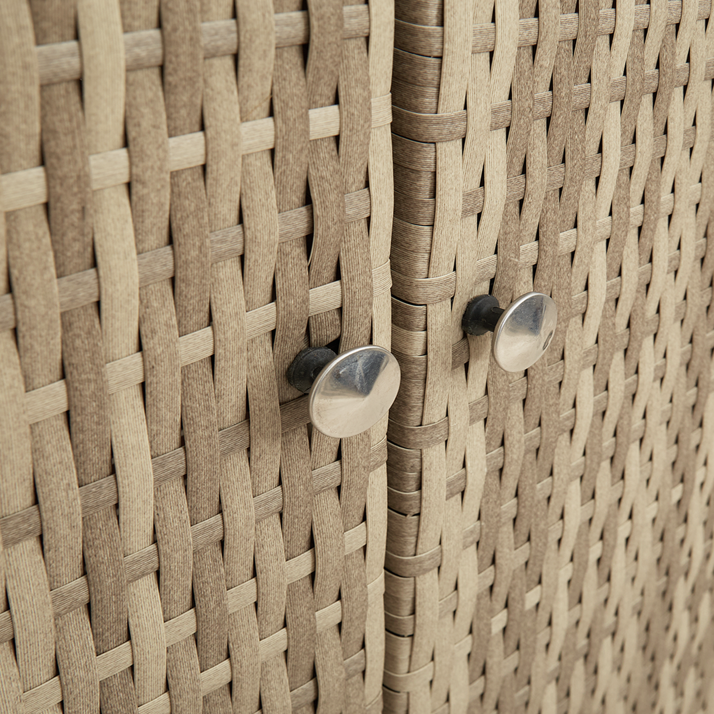 Opbevaringsskab Beige 100X36X102 Cm Rattan