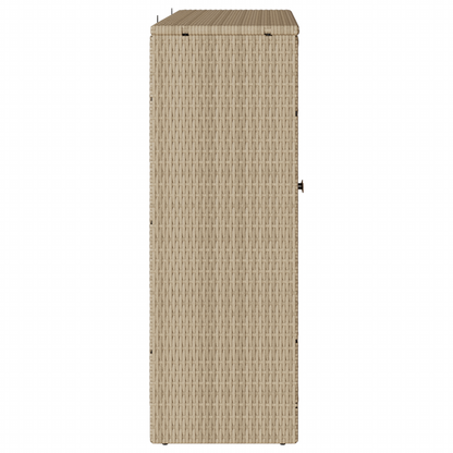 Opbevaringsskab Beige 100X36X102 Cm Rattan