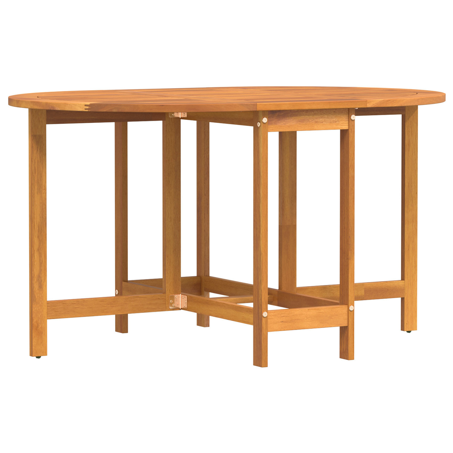 Sammenklappeligt Smørrebrødsbord 110X60X72 Cm I Massivt Akacietræ - Oval