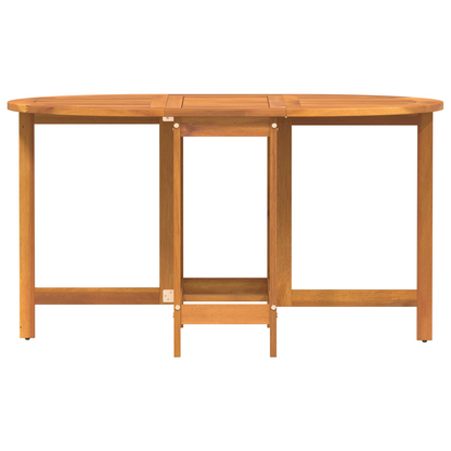 Sammenklappeligt Smørrebrødsbord 110X60X72 Cm I Massivt Akacietræ - Oval