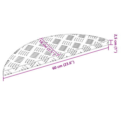 Checker Plader 10 Dele Sølv 60 X 18 Cm Aluminium