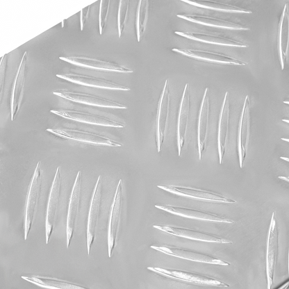 Checker Plader 5 Dele Sølv 60 X 18 Cm Aluminium