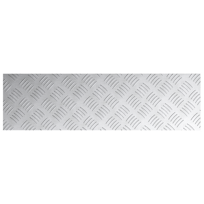 Checker Plader 2 Dele Sølv 70 X 20 Cm Aluminium