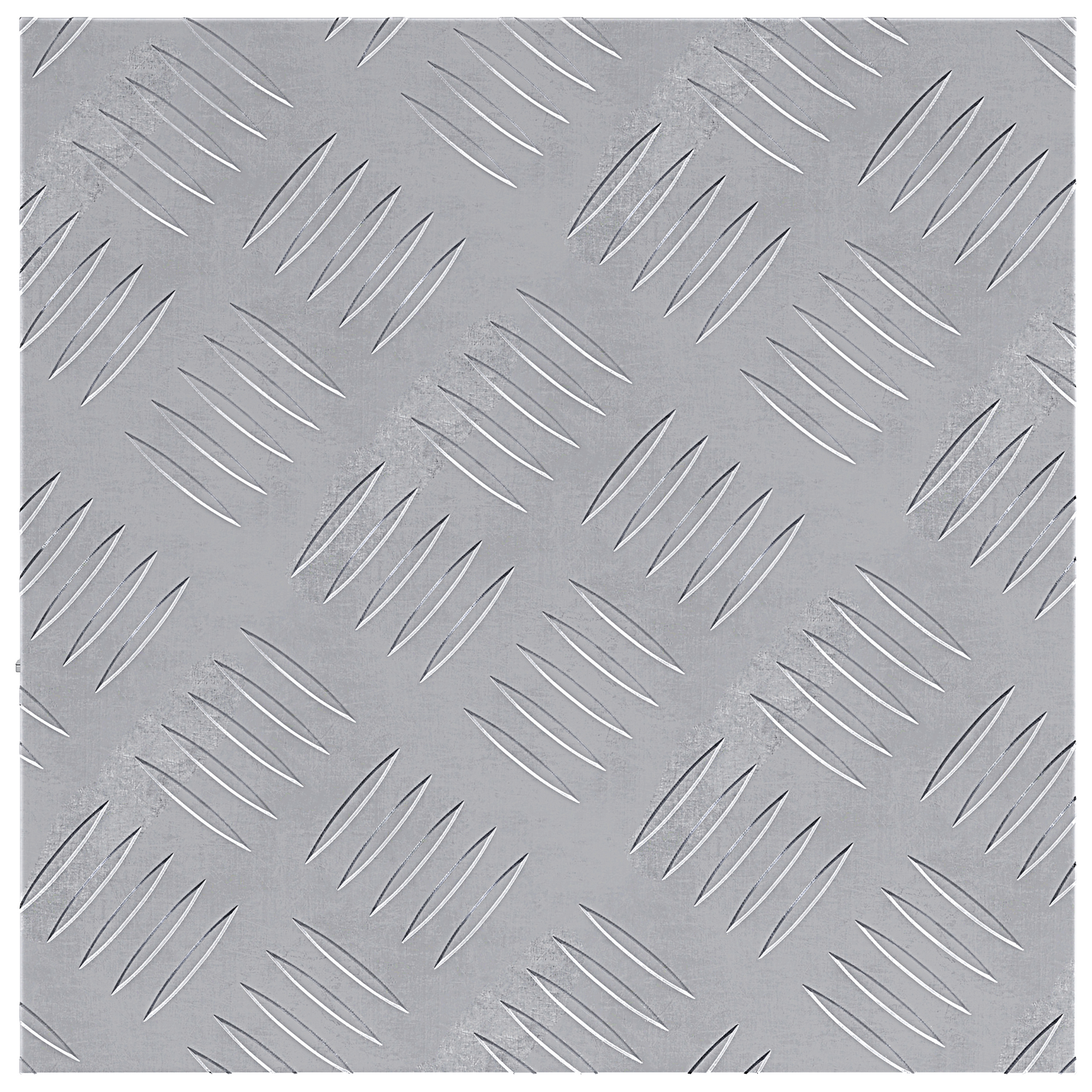 Checker Plader 4 Dele Sølv 30 X 30 Cm Aluminium