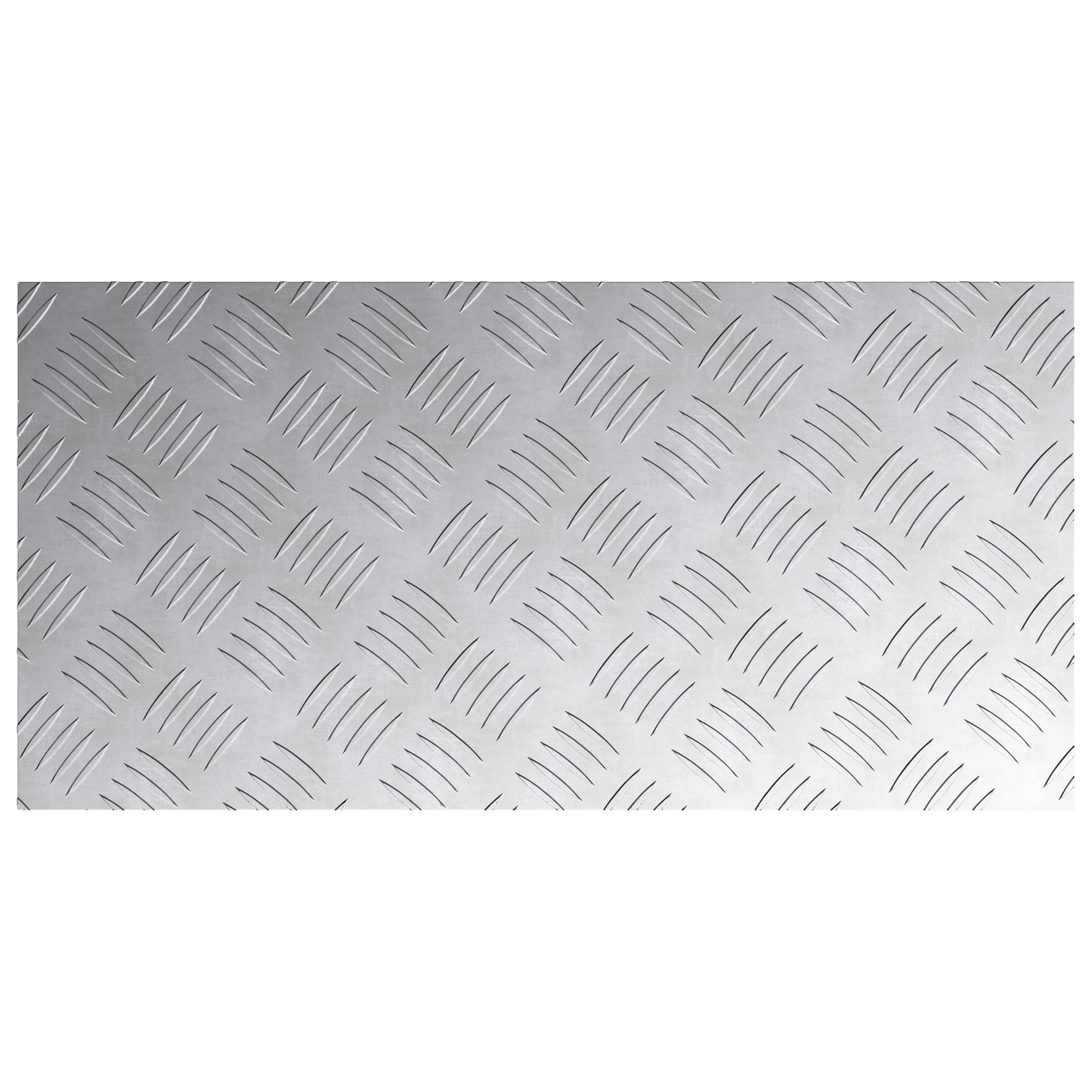 Checker Plader 4 Dele Sølv 60 X 30 Cm Aluminium