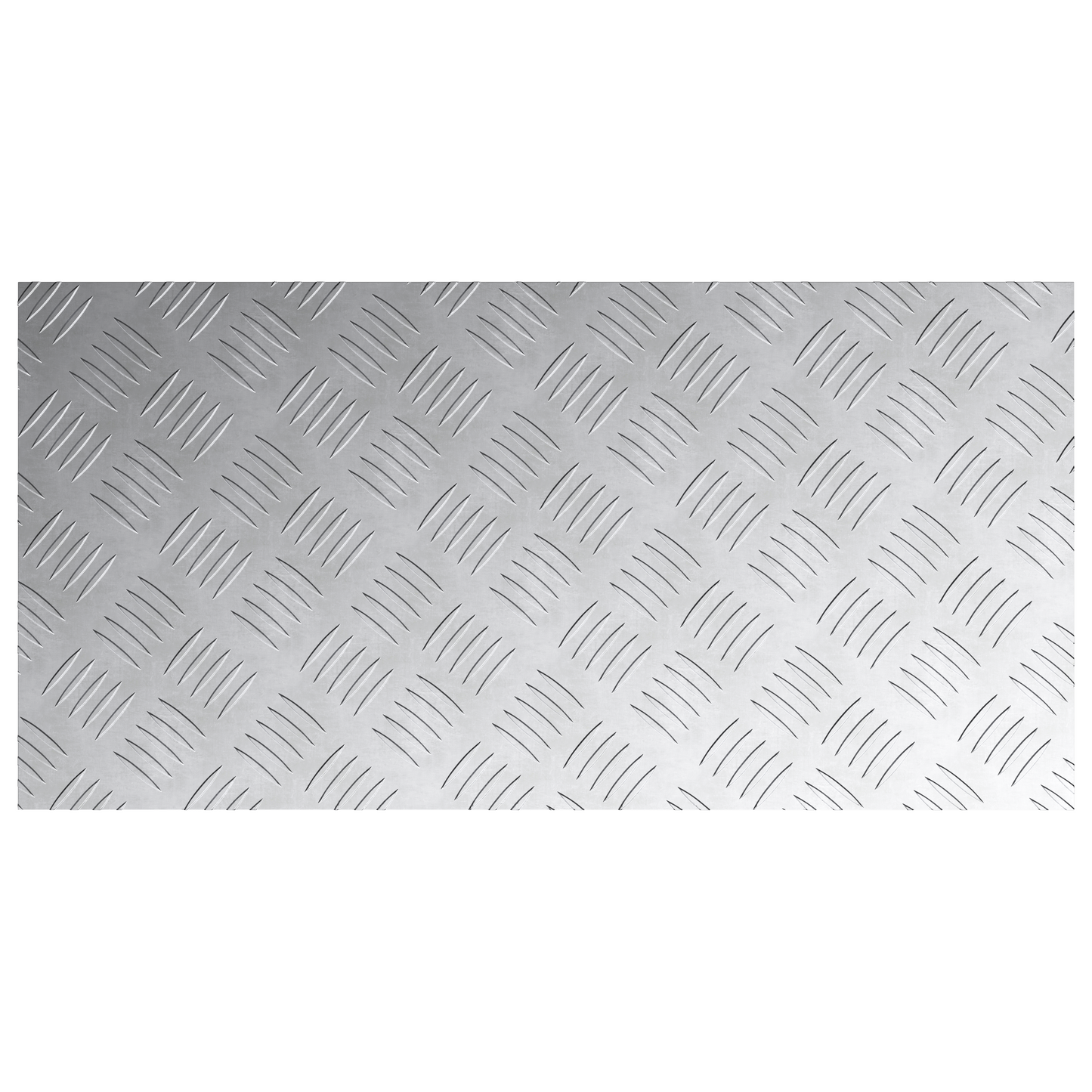 Checker Plader 4 Dele Sølv 80 X 40 Cm Aluminium