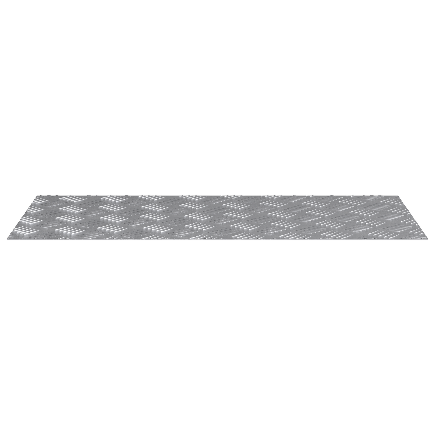 Checker Plader 4 Dele Sølv 90 X 40 Cm Aluminium