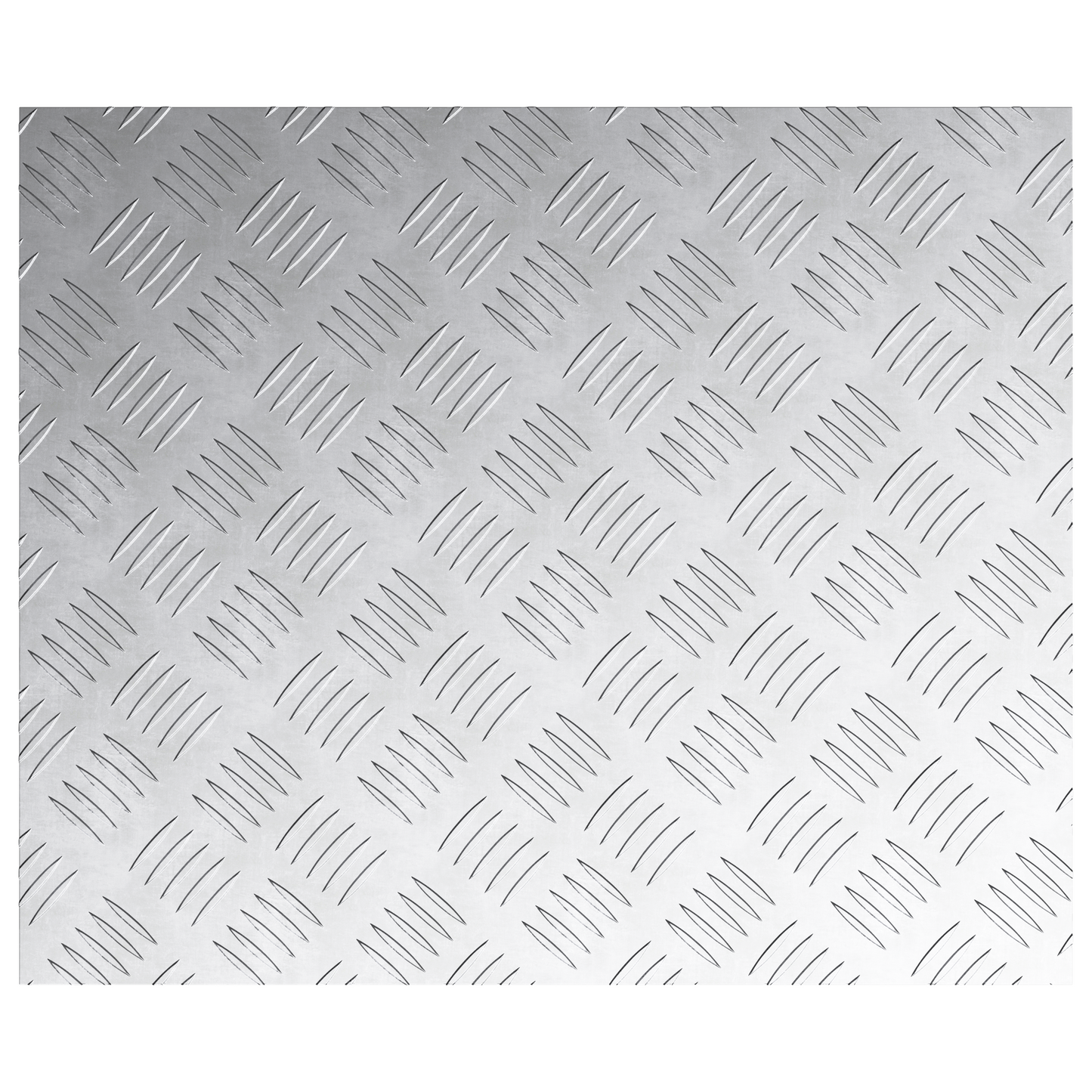 Checker Plader 4 Dele Sølv 60 X 50 Cm Aluminium