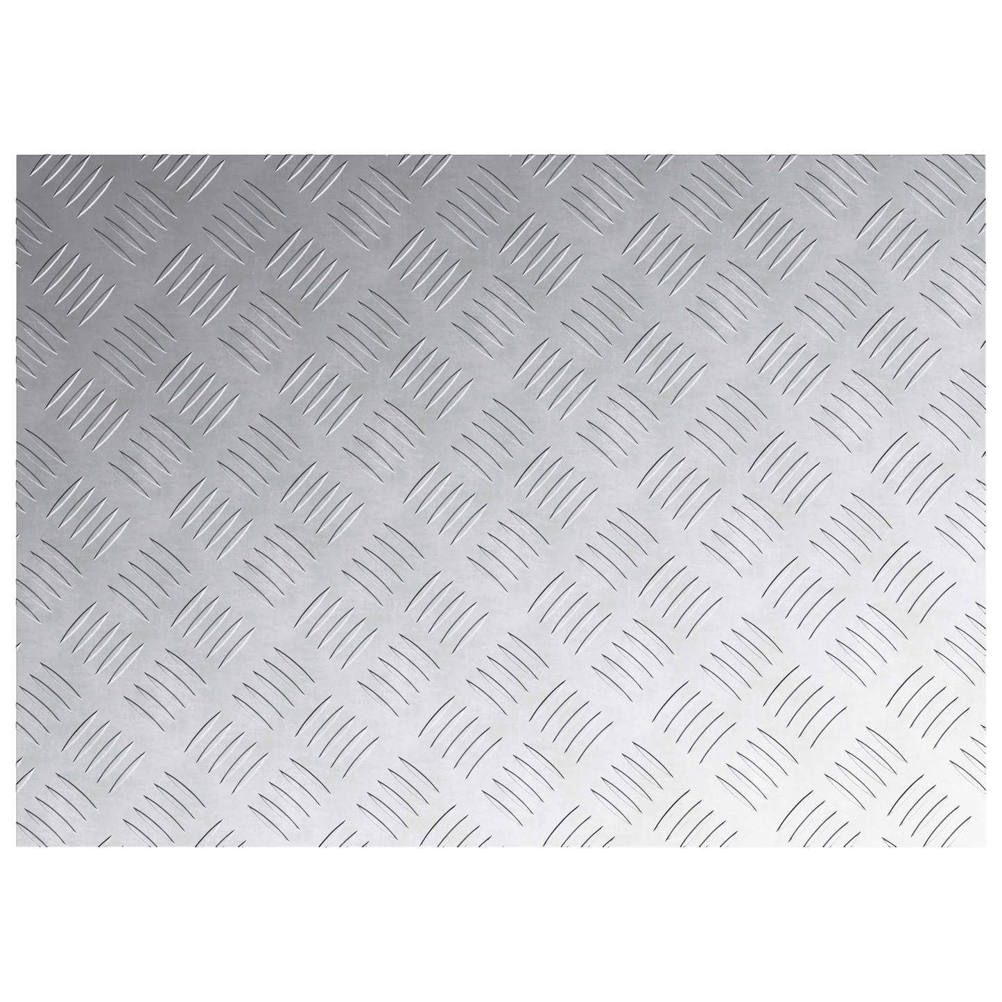 Checker Plader 4 Dele Sølv 70 X 50 Cm Aluminium