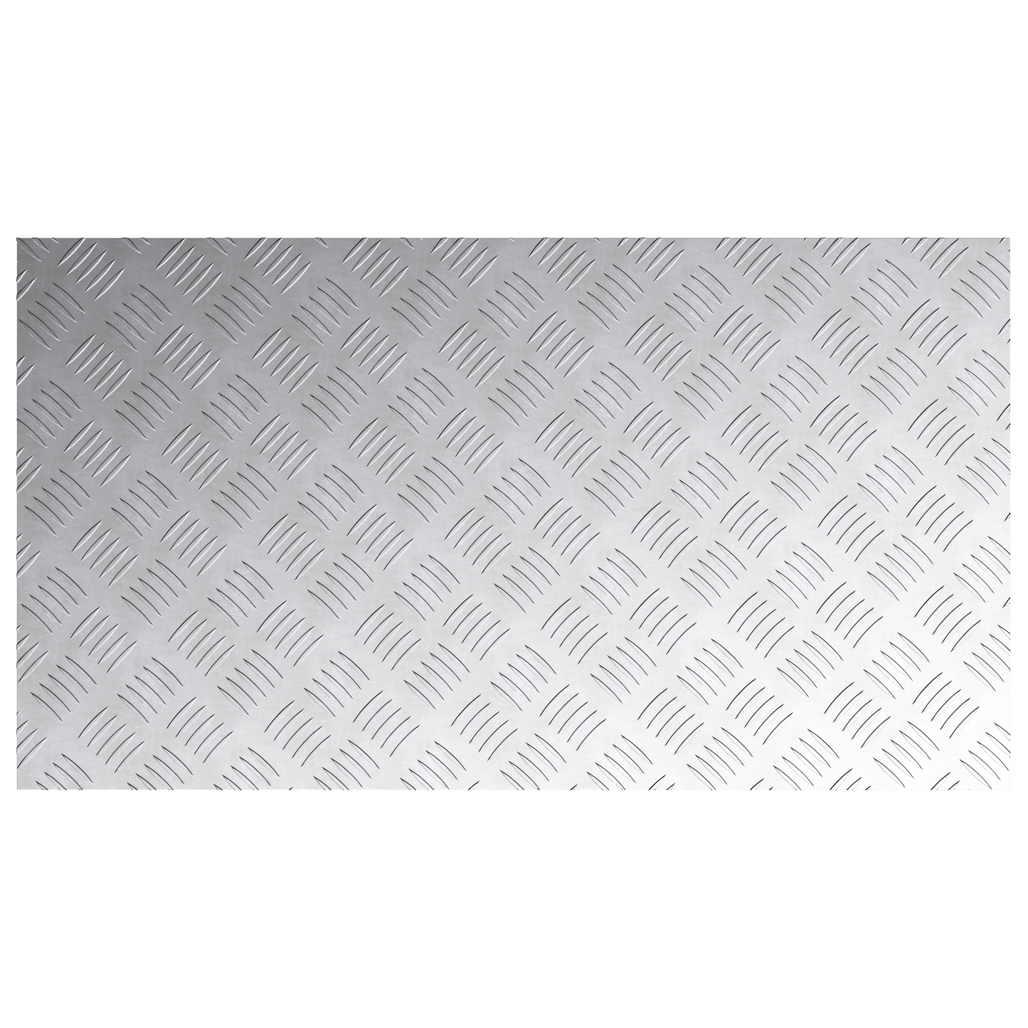 Checker Plader 2 Dele Sølv 90 X 50 Cm Aluminium