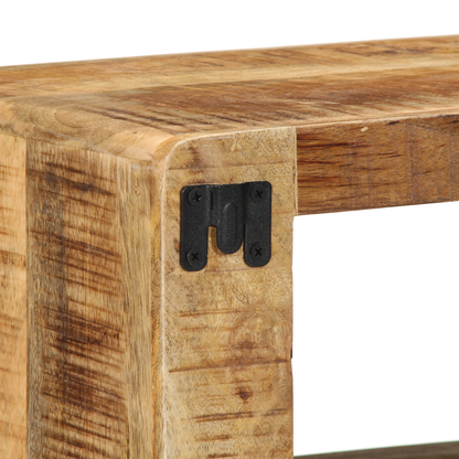 Tv Skab Med Hylde Brun 60 X 30 X 25 Cm Massivt Mangotræ