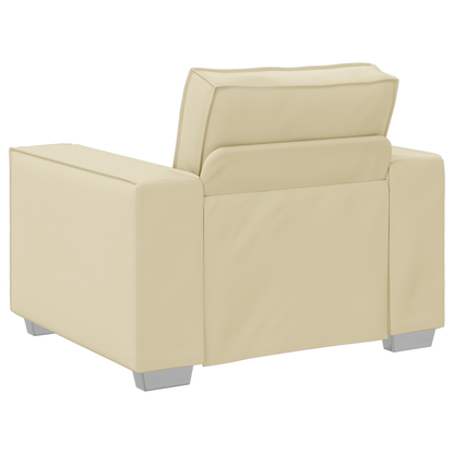 Sofa Stole Creme 59 Cm Kunstlæder