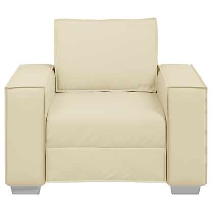 Sofa Stole Creme 59 Cm Kunstlæder