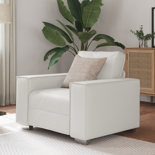 Sofa Stol Hvid 59 Cm Kunstlæder