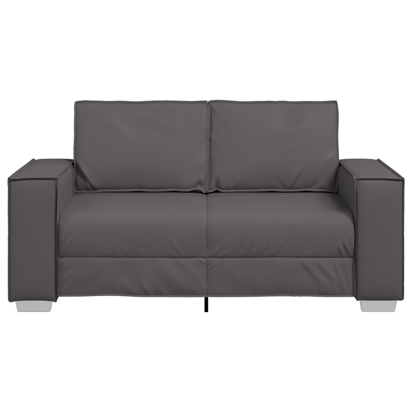 Sovesofa Grå 120 Cm Kunstlæder