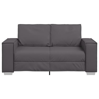 Sovesofa Grå 120 Cm Kunstlæder