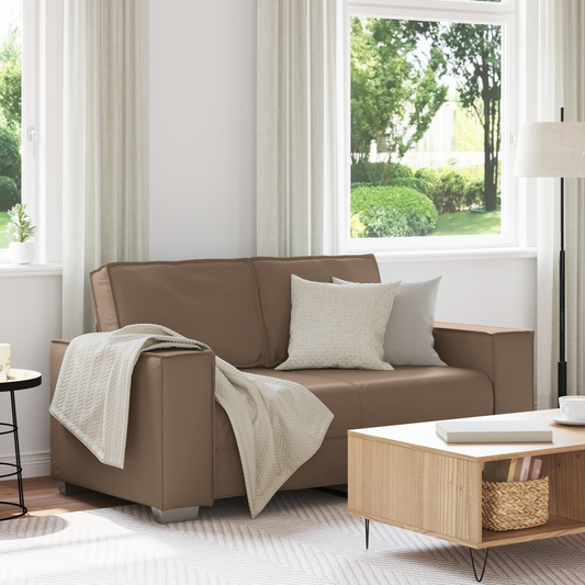 Todelt Sofa Cappuccino 120 Cm Kunstlæder