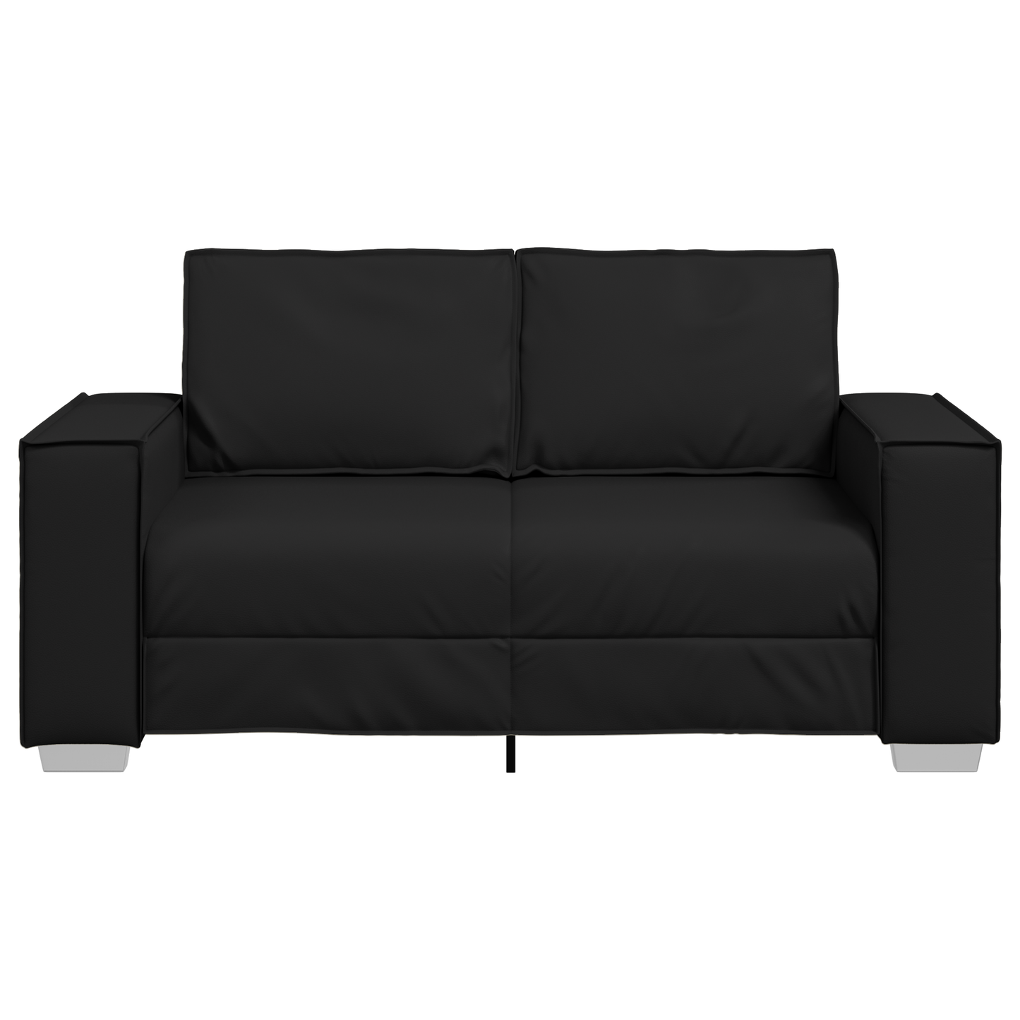 2-Personers Sofa Sort 120 Cm Kunstlæder