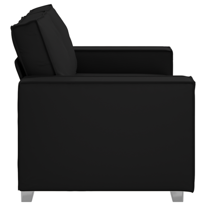 2-Personers Sofa Sort 120 Cm Kunstlæder