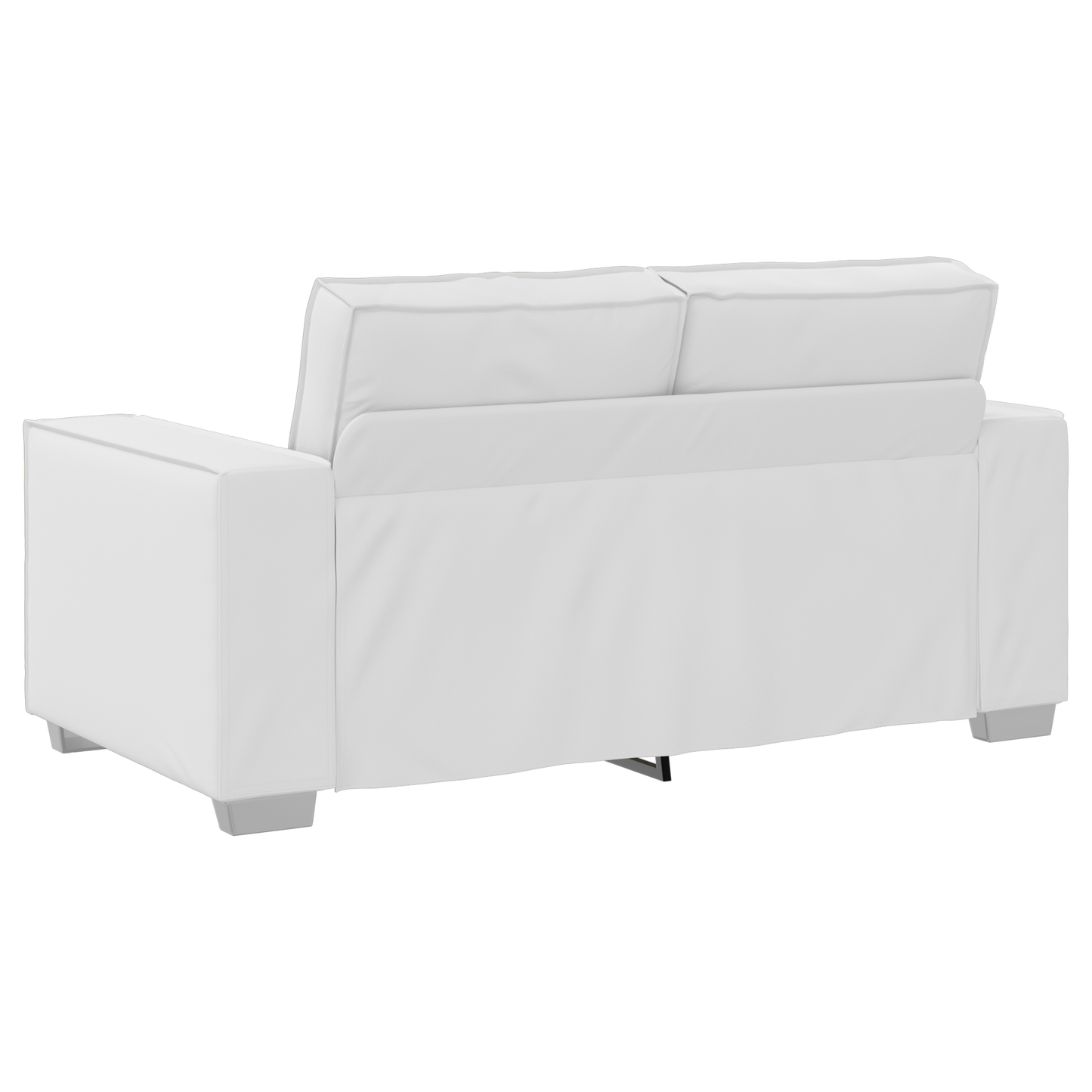 Sofa Til To Hvid 120 Cm I Faux Læder