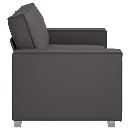 Kær Sofa Grå 140 Cm Kunstlæder