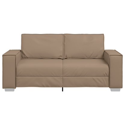 Sovesofa I Cappuccinofarvet Kunstlæder, 140 Cm