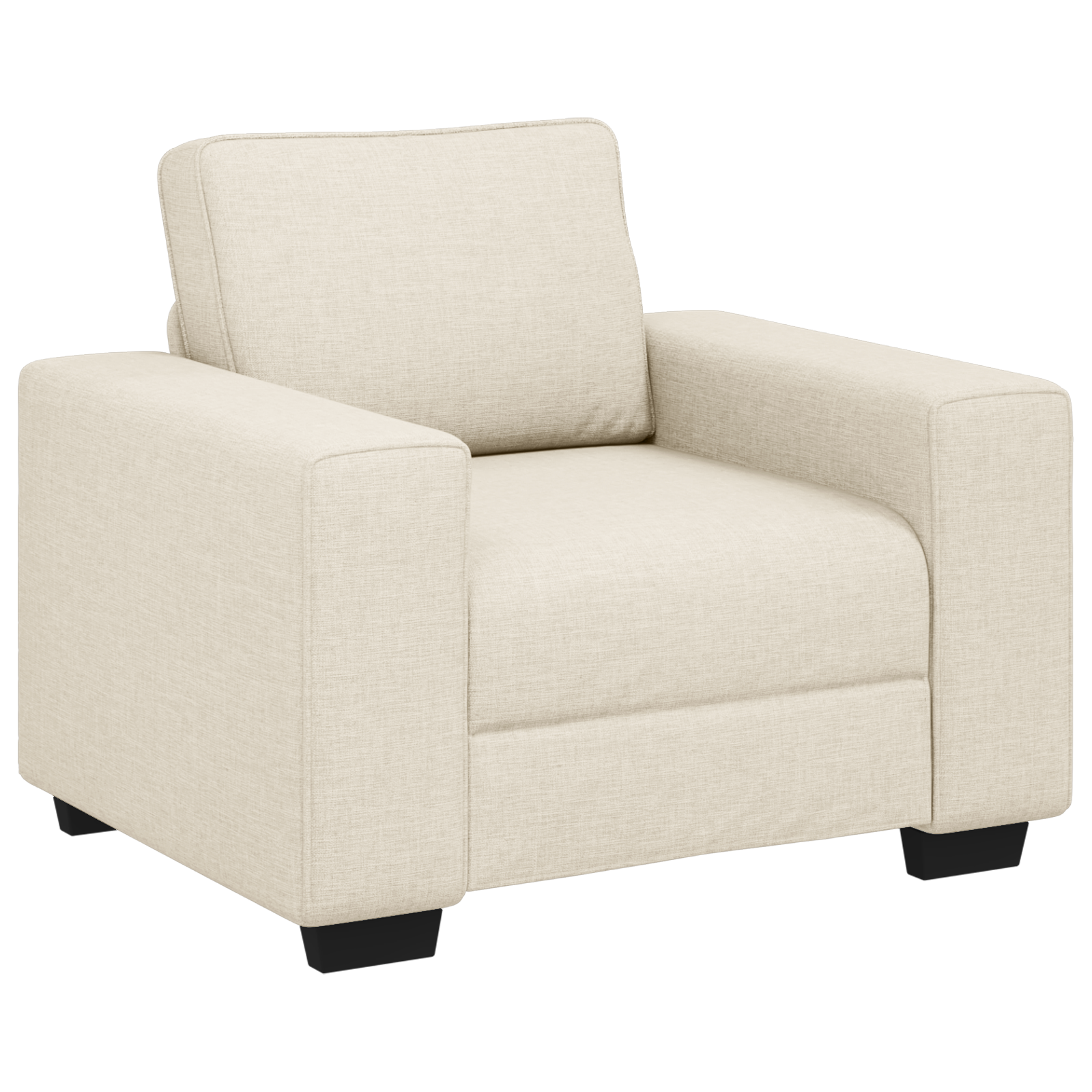 Lænestol 60 Cm Hør 2-personers Sofa 140 Cm Hør - Billede 2
